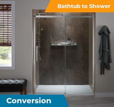 Tub-To-Shower Conversion