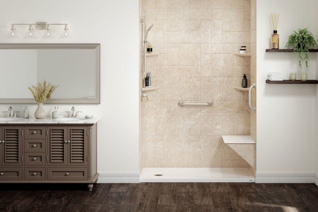 Built-In Seated Shower