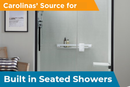 built in seated shower charlotte