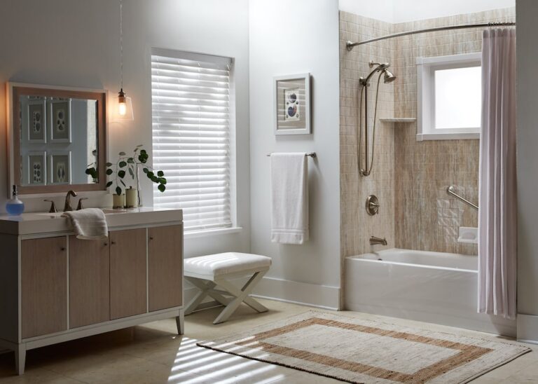 Modern style after reasonable bathroom remodel cost