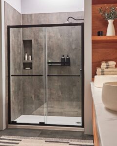 Affordable shower and bathroom remodel cost resulting in a new stylish bathroom